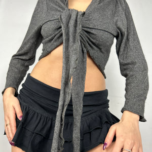 Grey cardigan jumper (S/M)