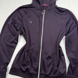 Purple zip up strass hoodie (M/L)