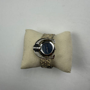 Vintage silver beige bracelet watch jewelry