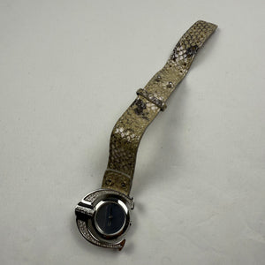 Vintage silver beige bracelet watch jewelry