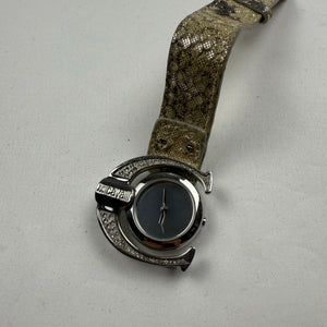 Vintage silver beige bracelet watch jewelry