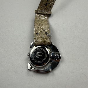 Vintage silver beige bracelet watch jewelry