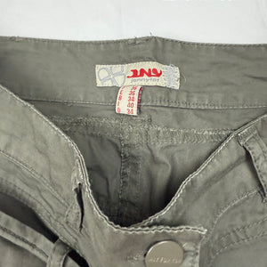 Khaki low rise utility capri pants (XS)