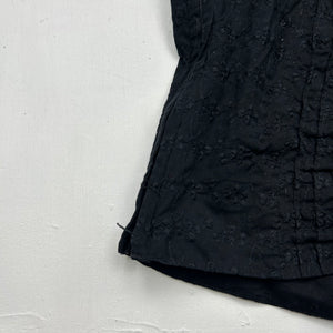 Black lace up corset top (S)