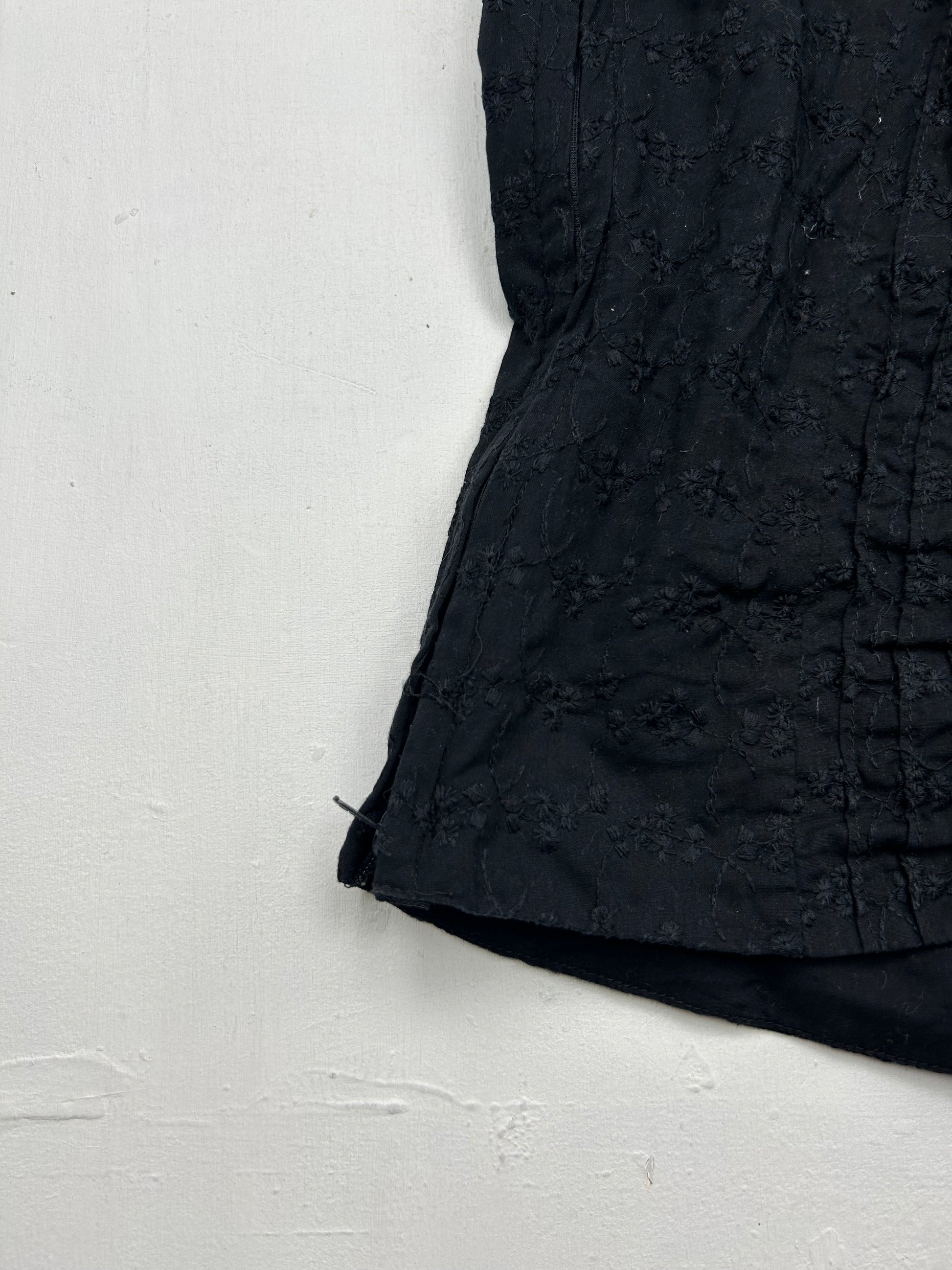Black lace up corset top (S)