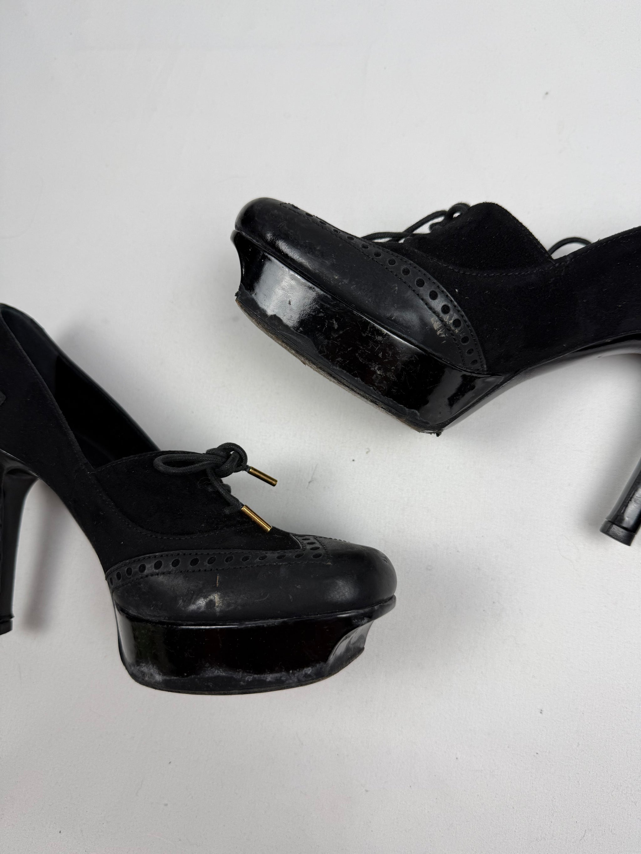 Black platform heels (37)