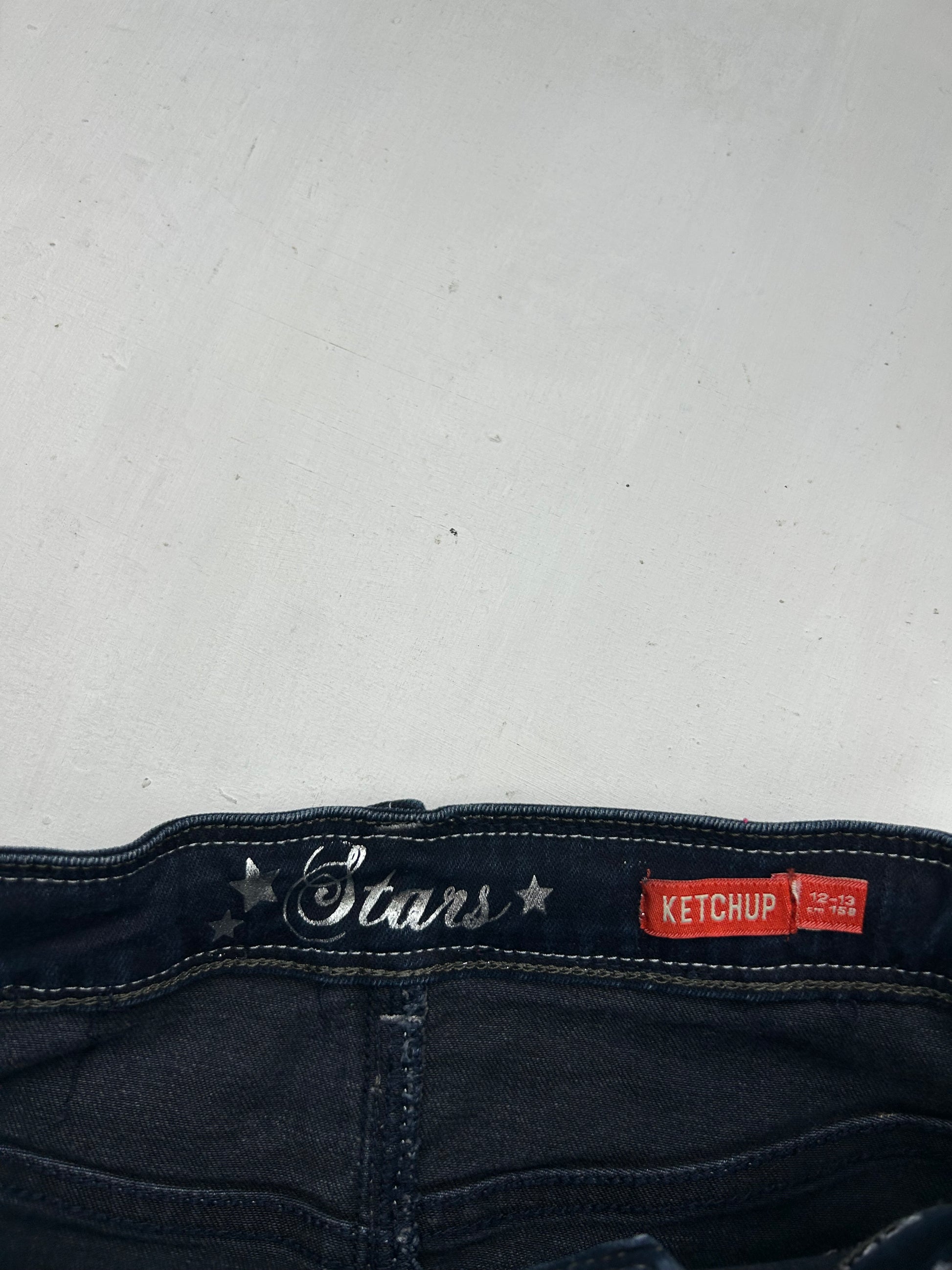 Navy denim mini skirt (XS)