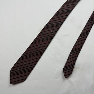 Purple striped tie