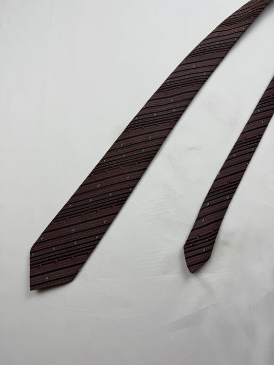 Purple striped tie