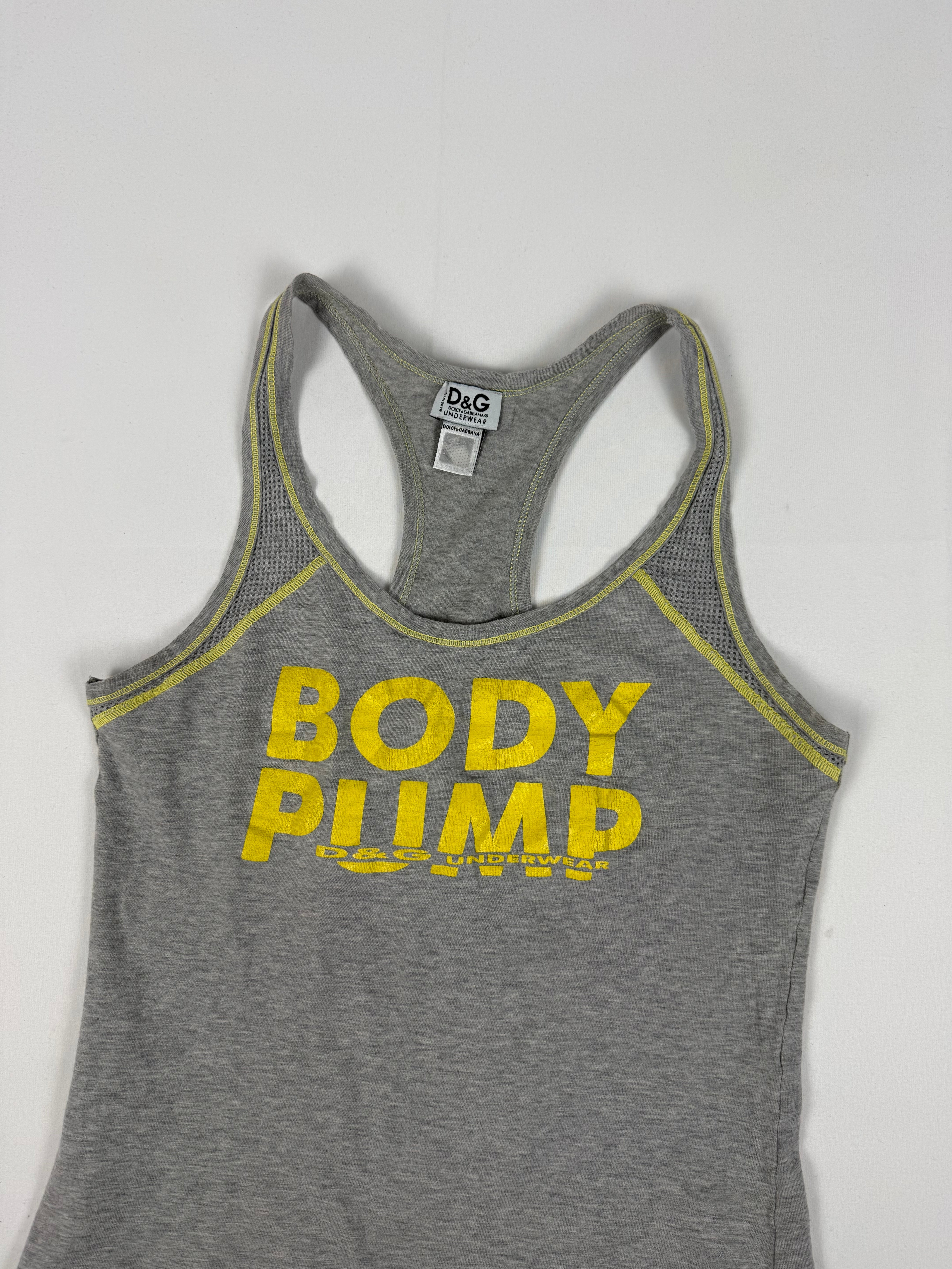 Grey logo cotton tank top (M/L)