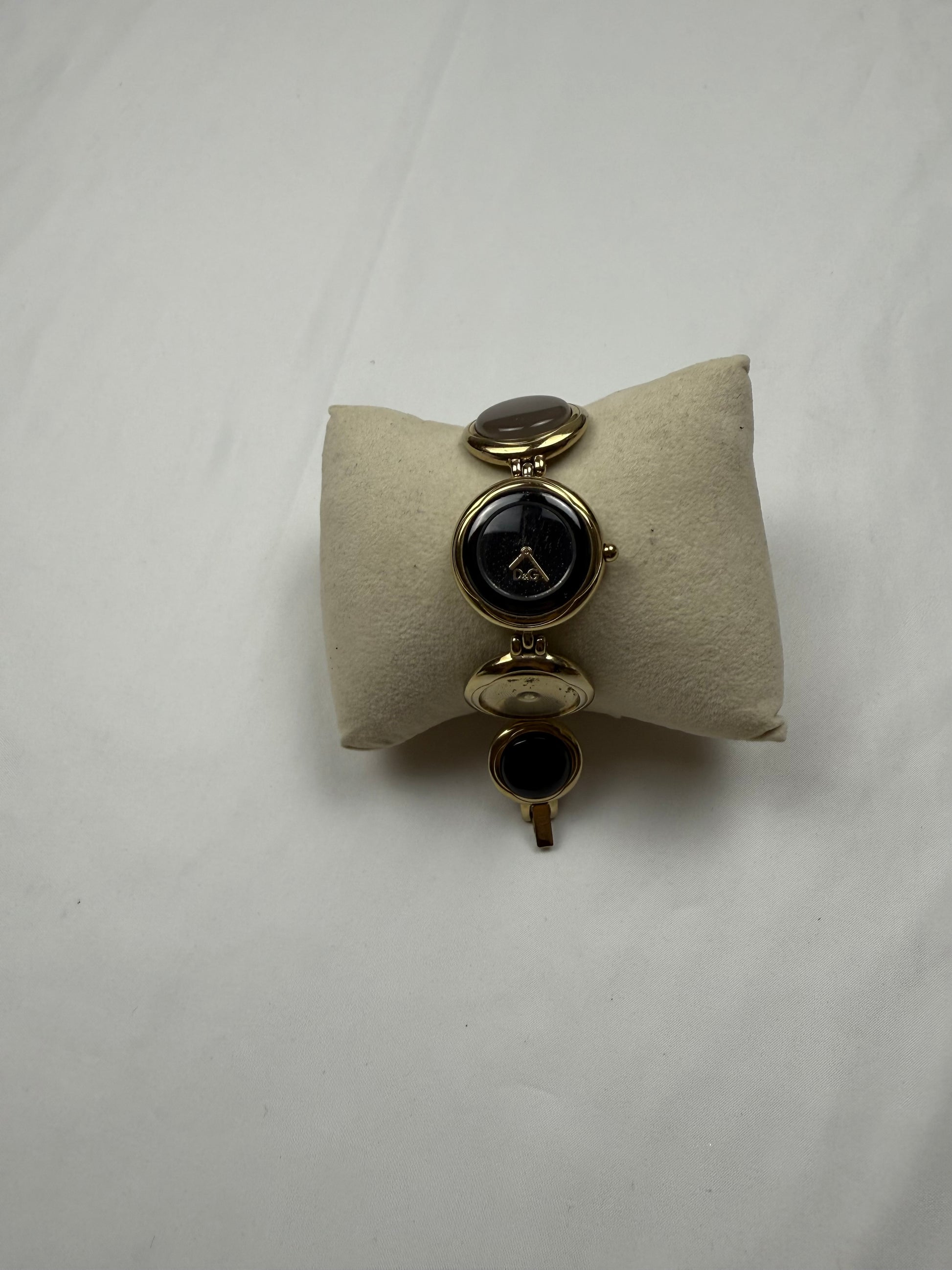Vintage gold inox bracelet jewelry watch