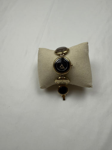 Vintage gold inox bracelet jewelry watch