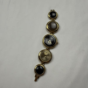 Vintage gold inox bracelet jewelry watch