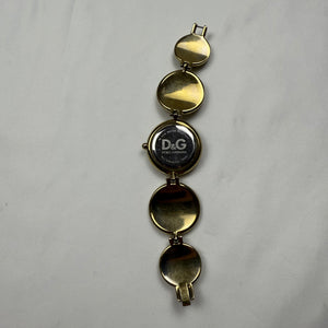 Vintage gold inox bracelet jewelry watch