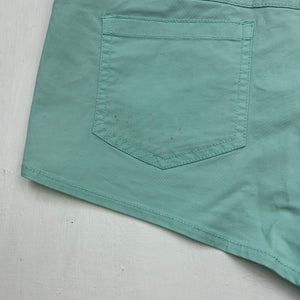 Blue low rise mini / micro office short (S)