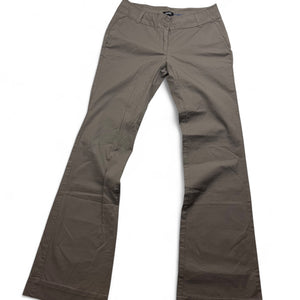 Khaki low waist office flare pants (XS/S)