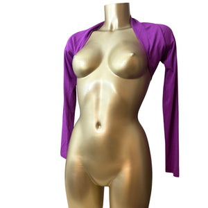 Purple long sleeves bolero top (S/M)