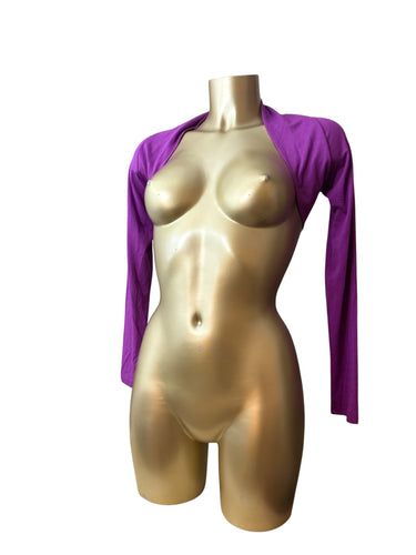 Purple long sleeves bolero top (S/M)