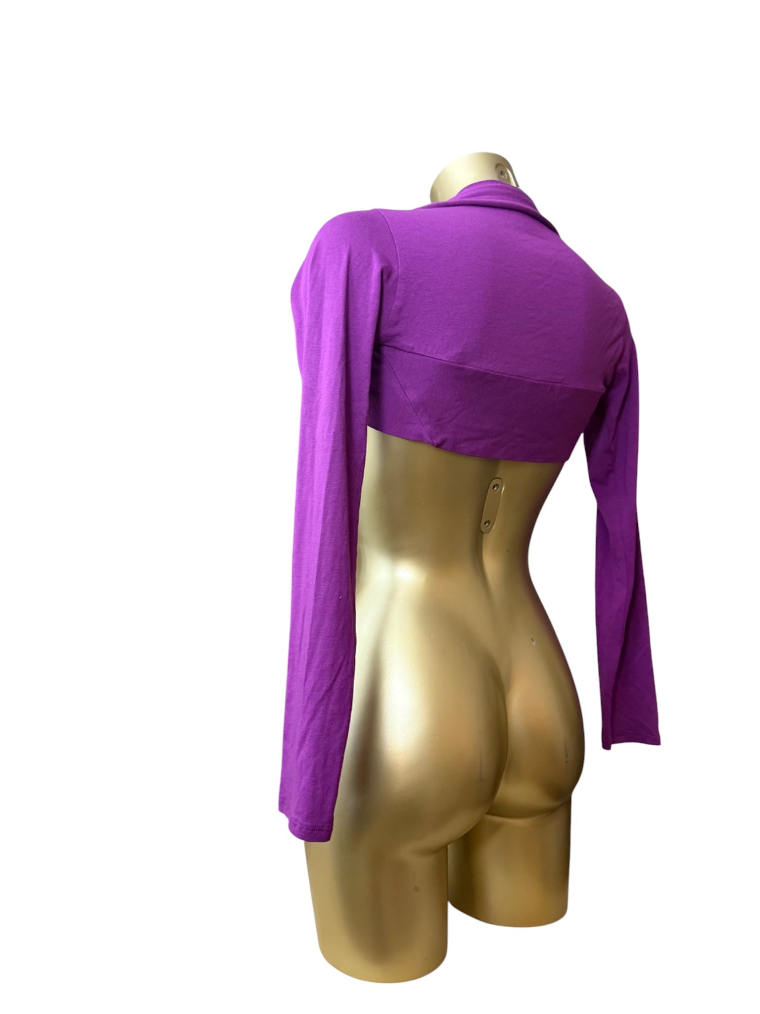 Purple long sleeves bolero top (S/M)