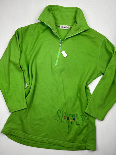 Green half zip logo sweatshirt (M)