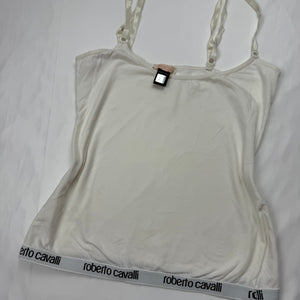 White logo cami top (S/M)