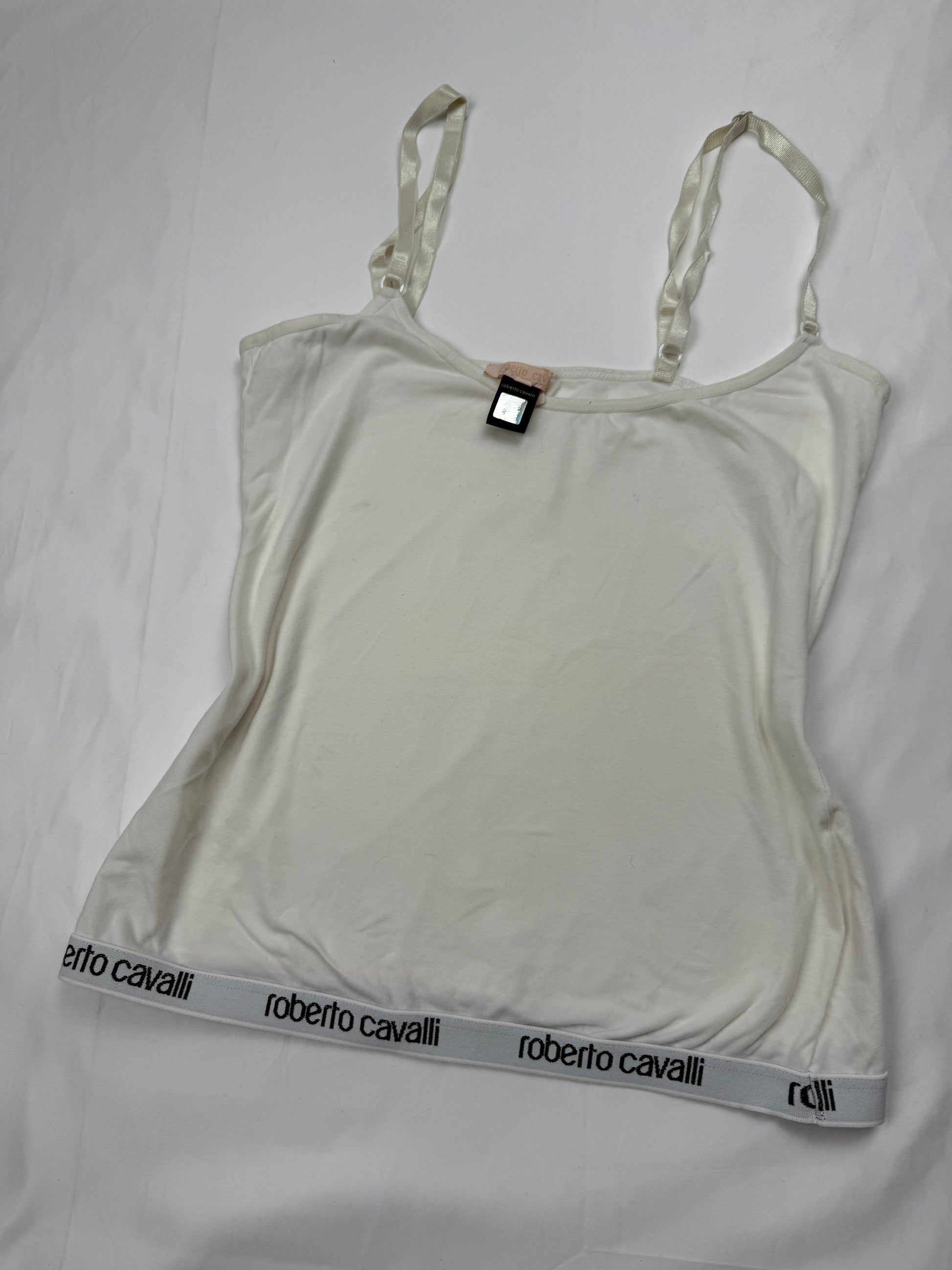 White logo cami top (S/M)