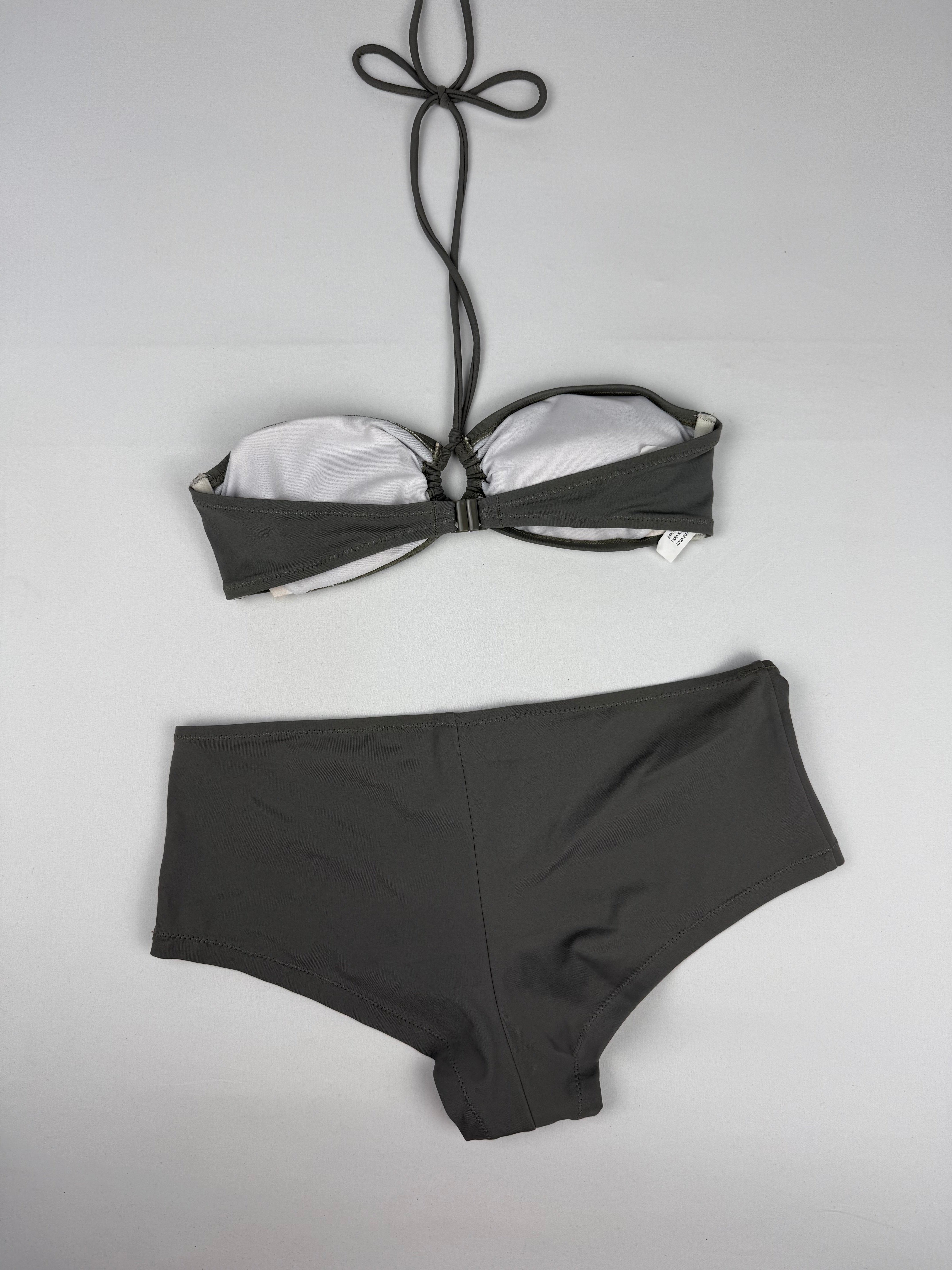 Khaki shorty bikini set (S)