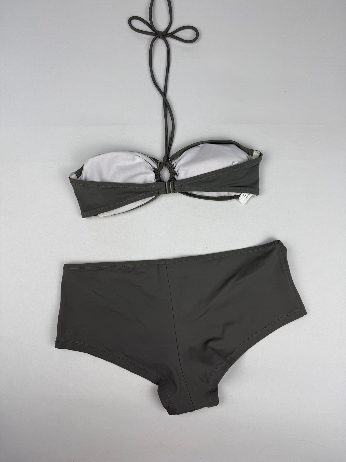 Khaki shorty bikini set (S)