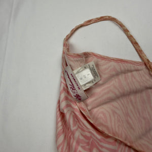 Pink tie up backless cami top (S/M)