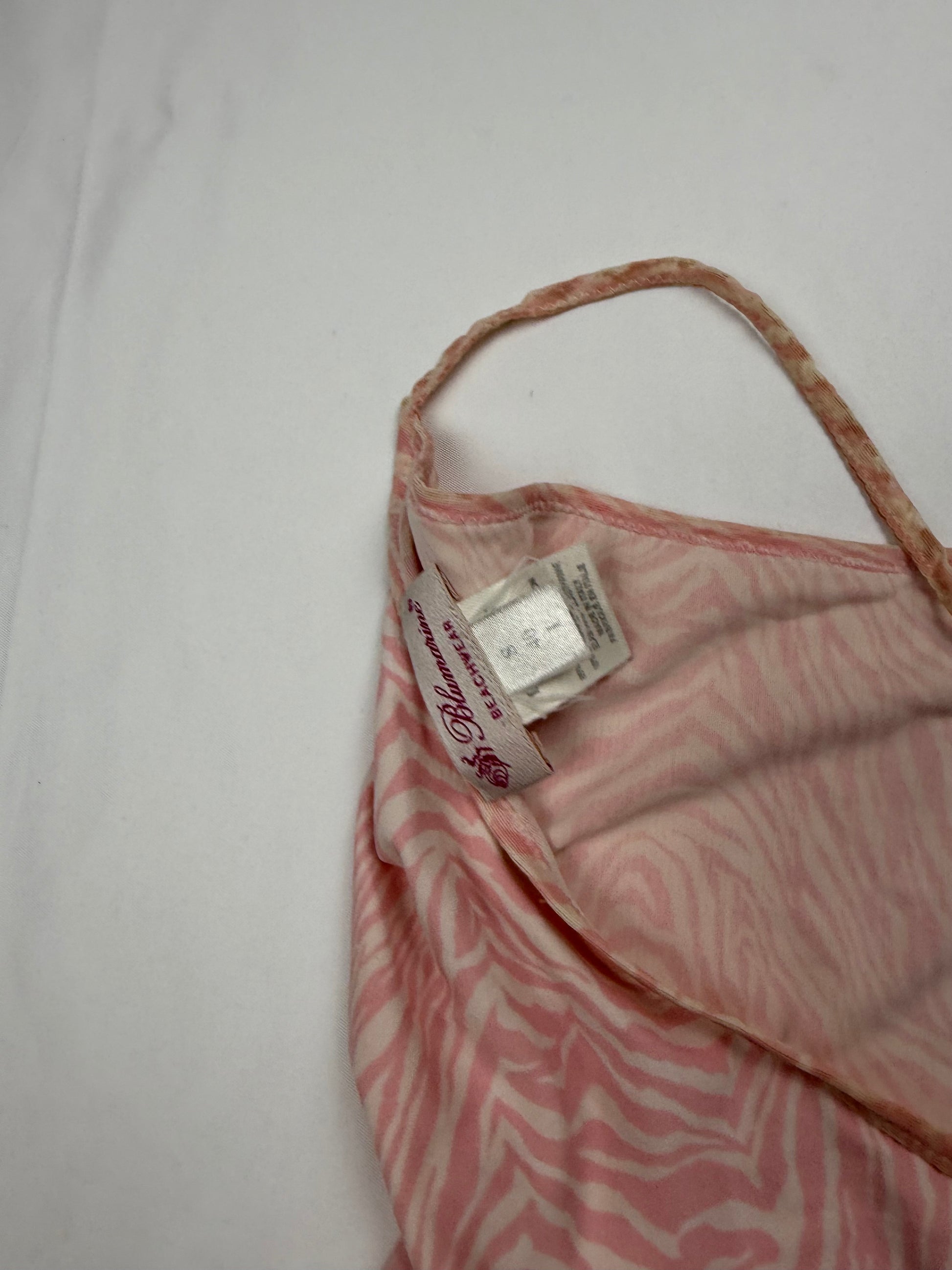 Pink tie up backless cami top (S/M)