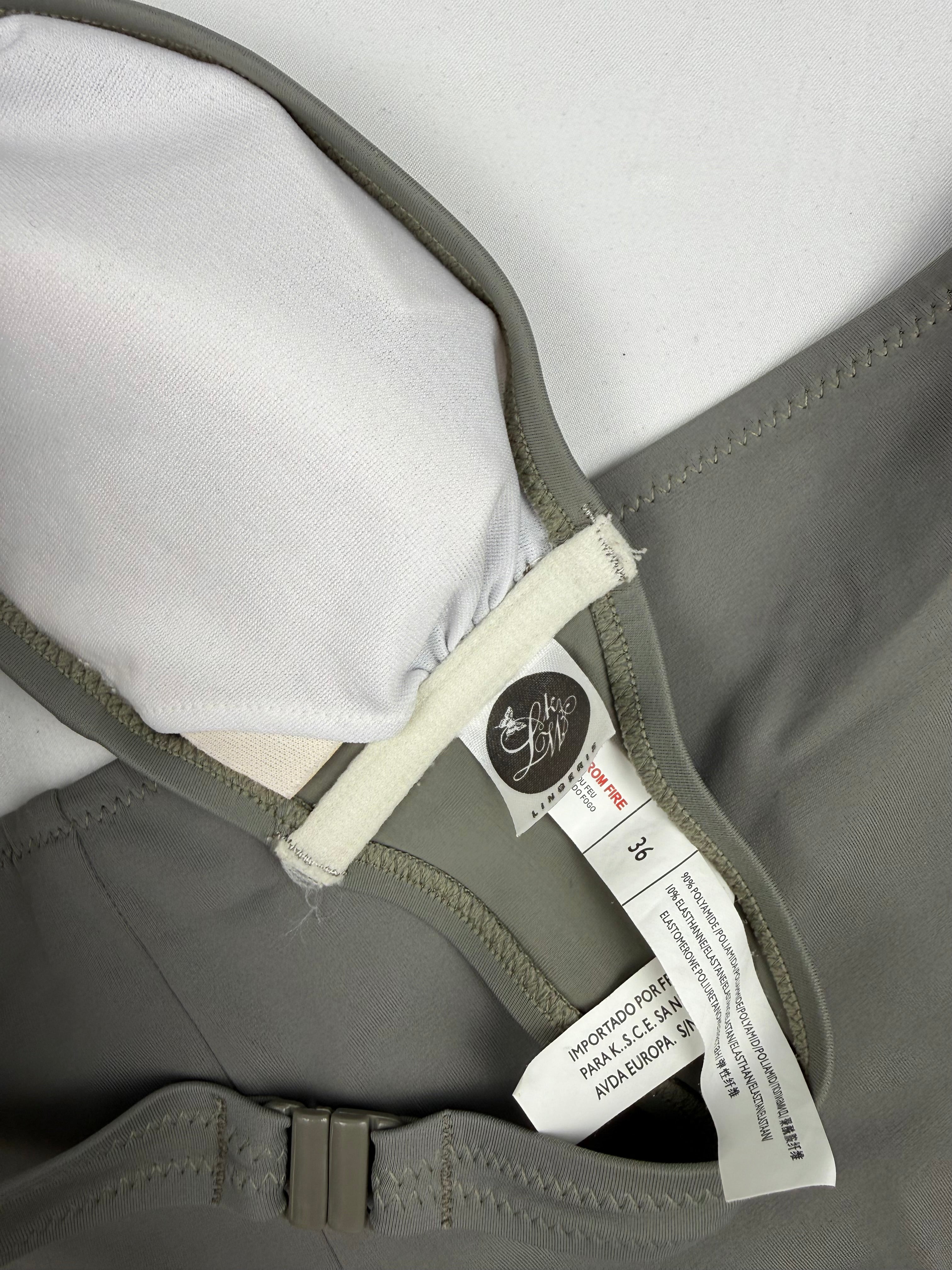 Khaki shorty bikini set (S)