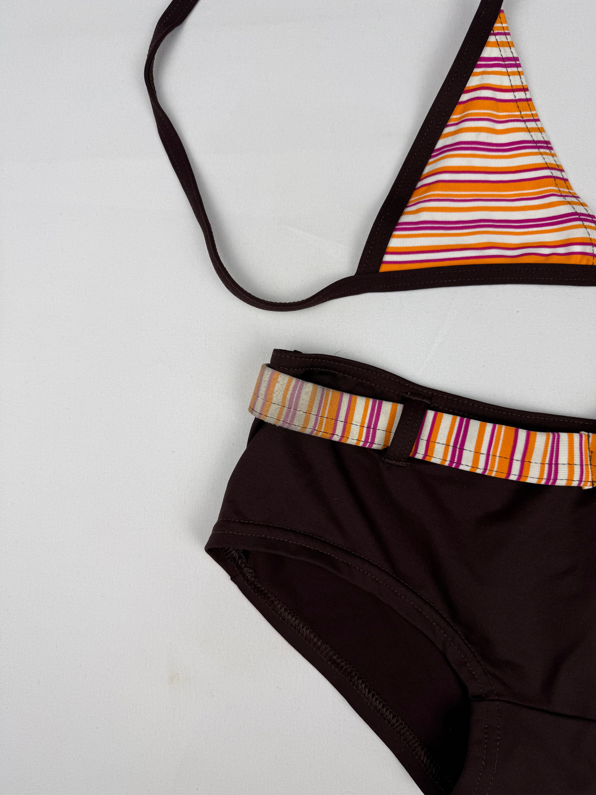 Ensemble bikini shorty marron (XXS)