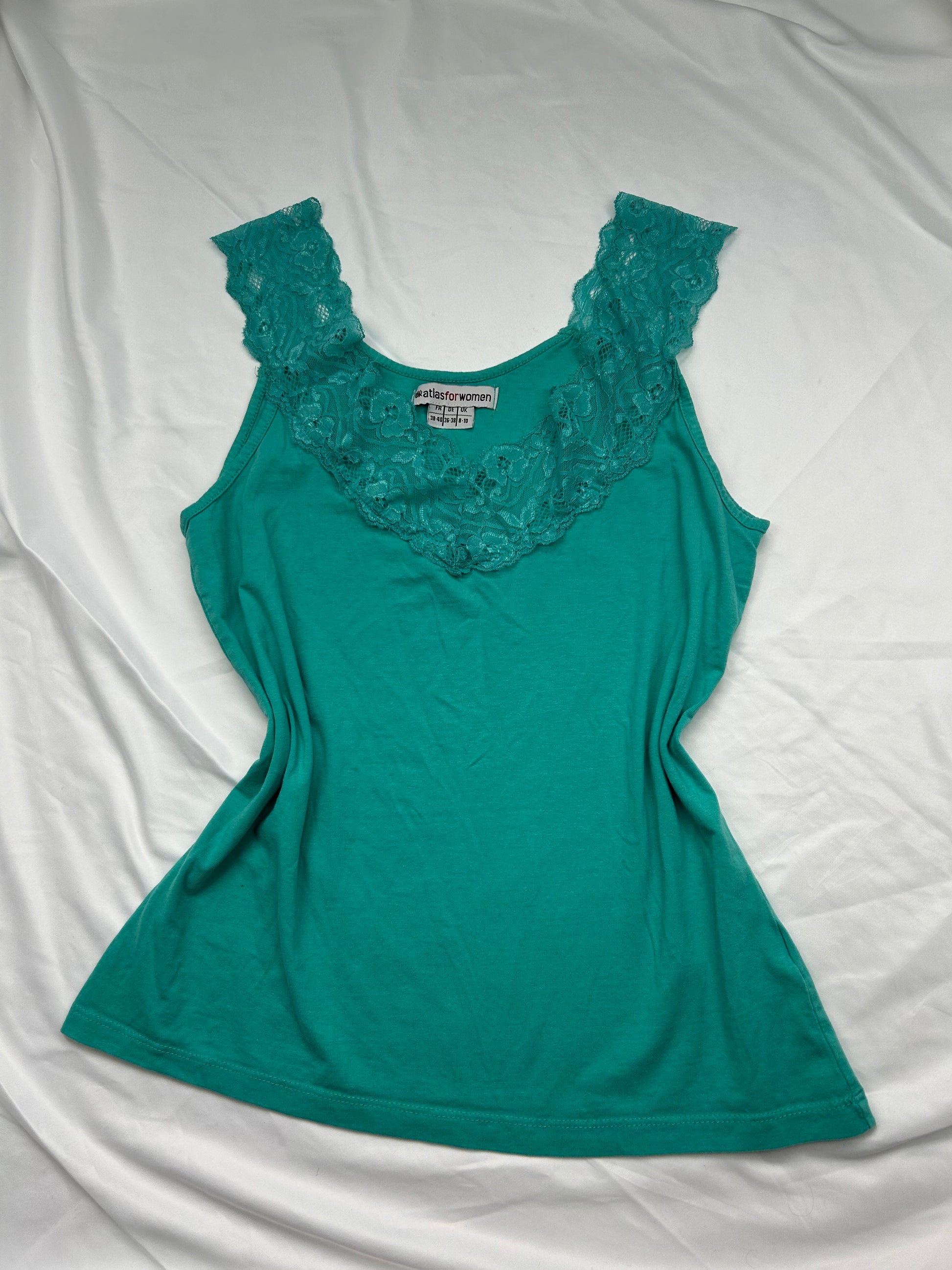 Green lace cami top (M/L)