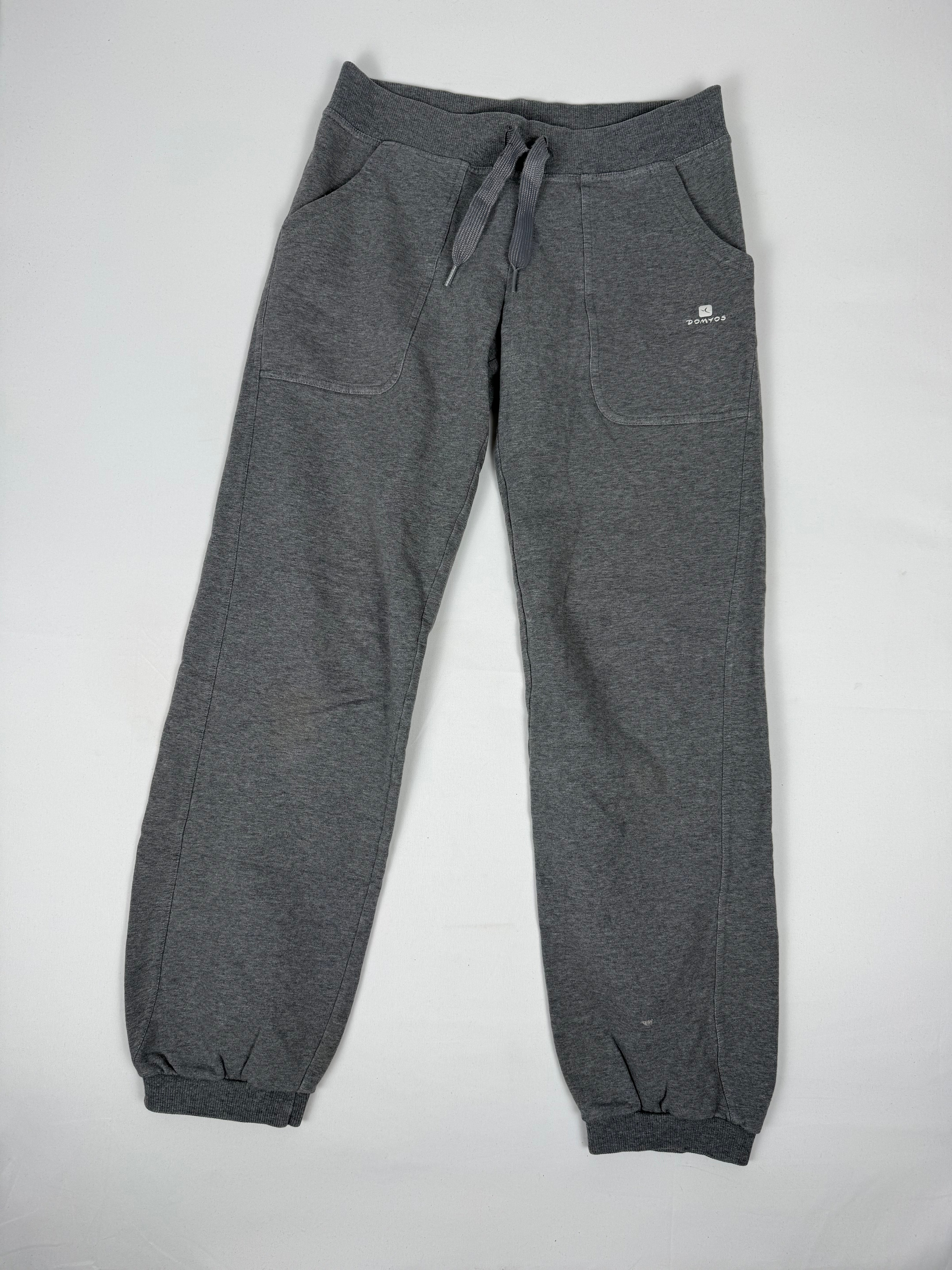 Grey low rise joggers pants (S)