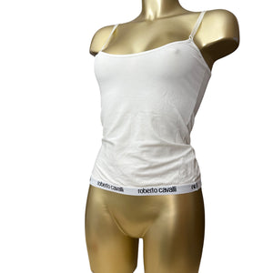 White logo cami top (S/M)