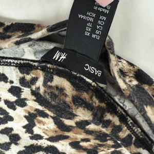 Beige panther print 2 in 1 tube top or mini skirt (XS)