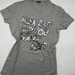 Grey graphic tee (M/L)