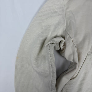 White cream cotton hoodie (M)