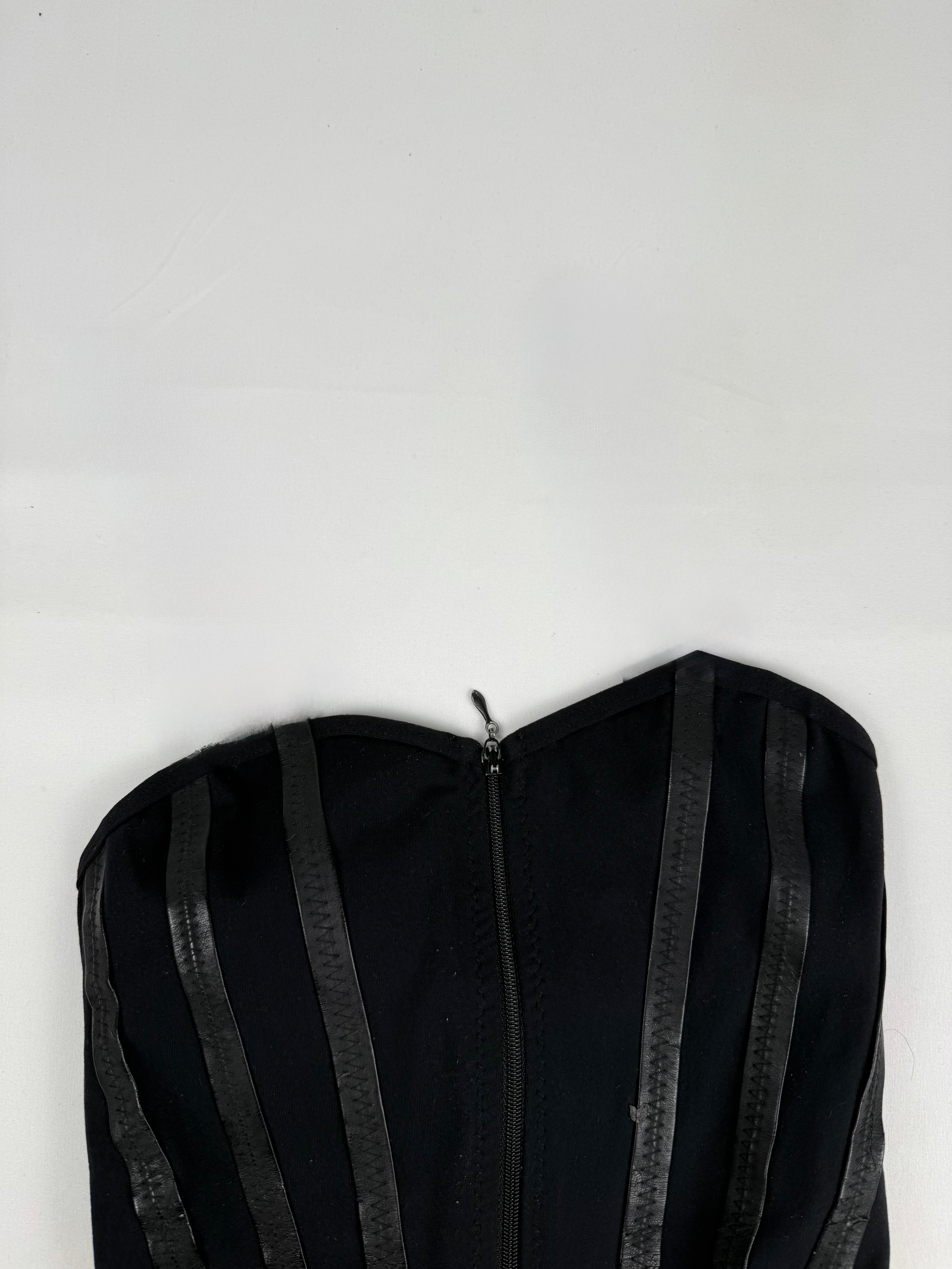 Black stretchy flare pants + corset top set (XS)