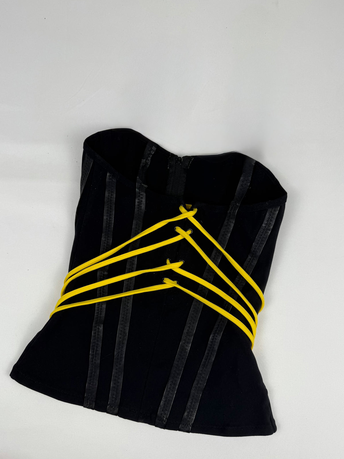 Black stretchy flare pants + corset top set (XS)