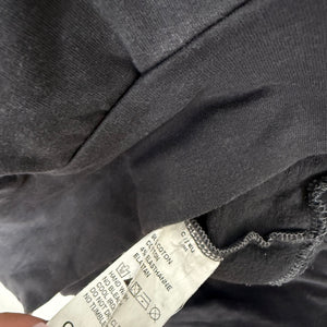 Grey V neck cotton hoodie (L)