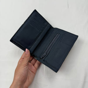 Blue denim shoulder bag + wallet (22x18cm)