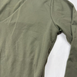 Khaki stretchy lycra long sleeves top (S/M)