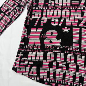 Graphic pink 100% cotton long sleeves top (S)