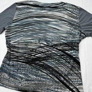 Grey graphic long sleeves top (2XL)