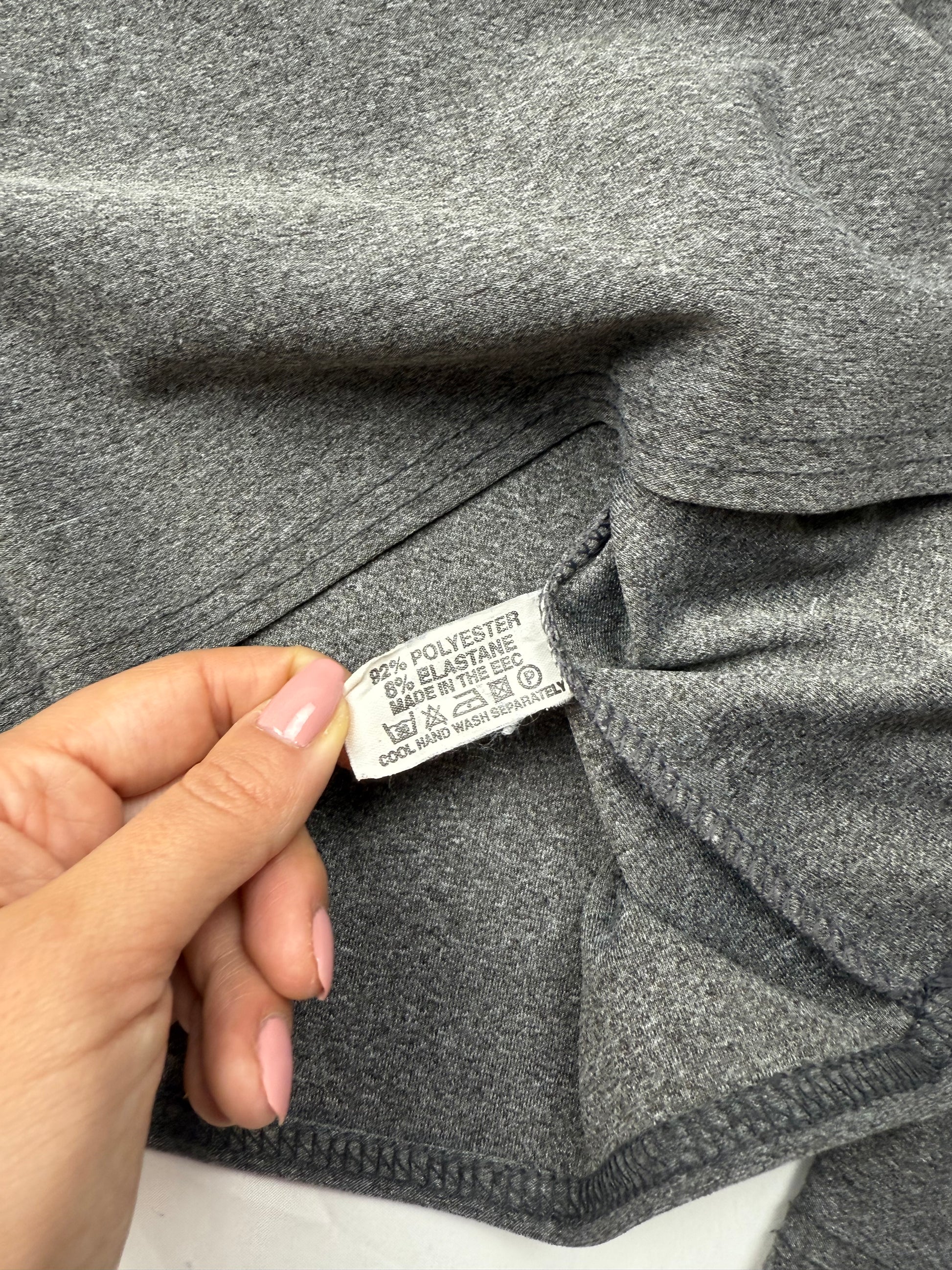 Grey hooded long sleeves top (S/M)