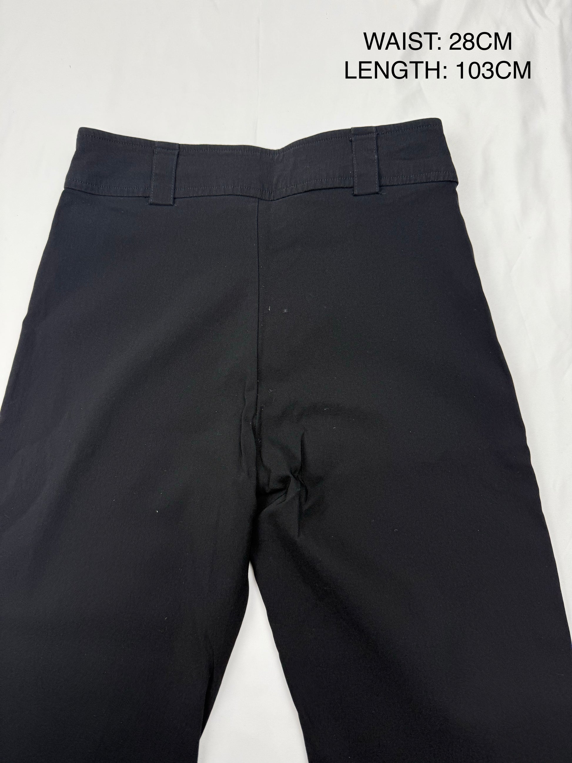 Black mid rise super stretchy flare pants (XXS to S)