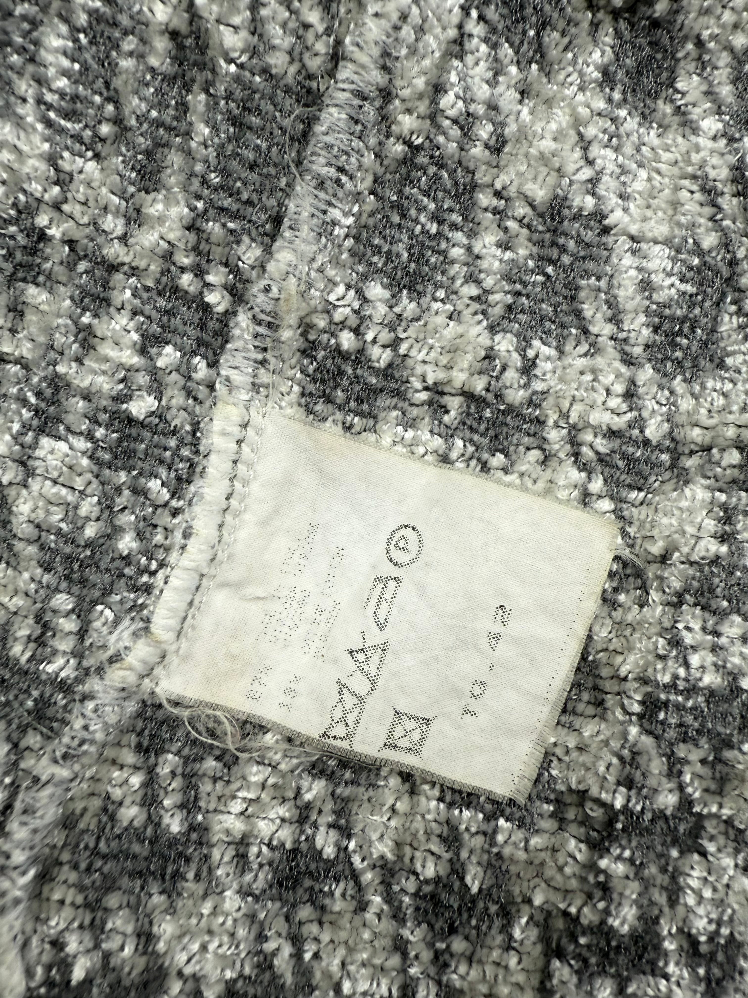 Grey check print tight fit office blazer jacket (S)