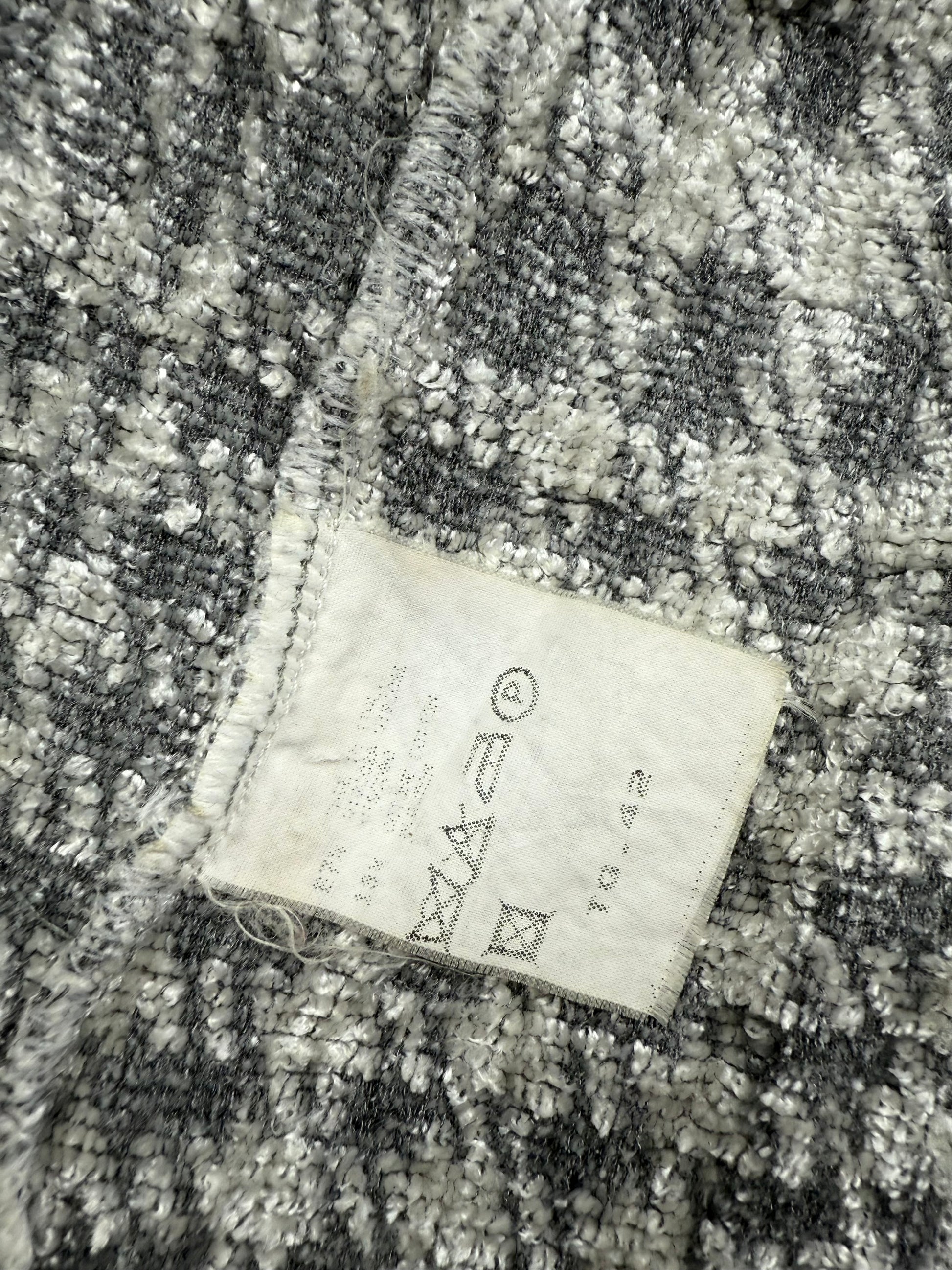 Grey check print tight fit office blazer jacket (S)