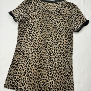 Beige panther lycra tight fit tee (L)